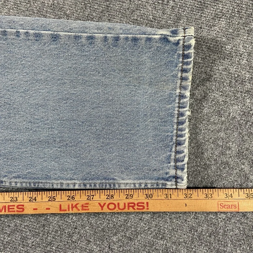 Levis Denizen 281 Jeans Mens Size 38x32 Straight Fit Light Wash‎ Blue Denim